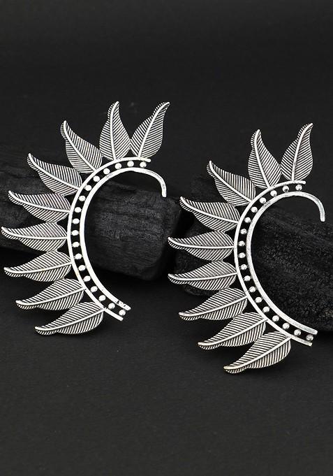Silver Plain Silver Plated  Earrings