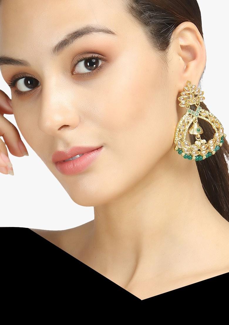 Gold Plain Gold Plated Earrings