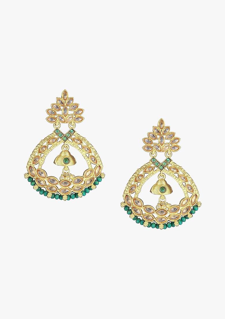 Gold Plain Gold Plated Earrings