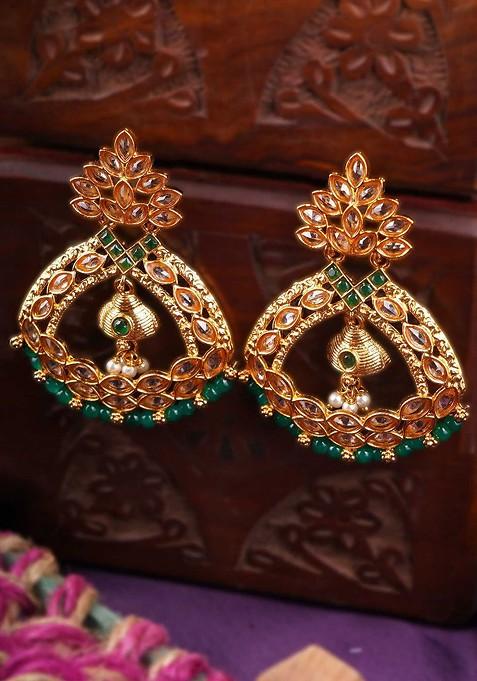 Gold Plain Gold Plated Earrings