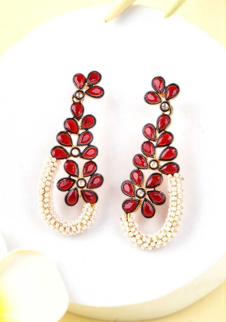 Gold Plain Gold Plated Earrings