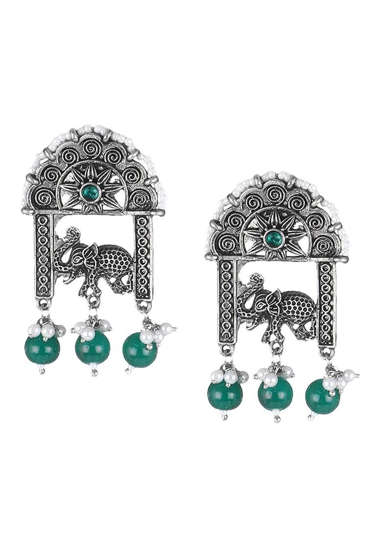 Silver Plain Silver Plated  Earrings