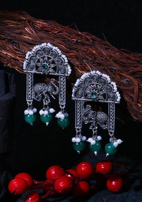 Silver Plain Silver Plated  Earrings