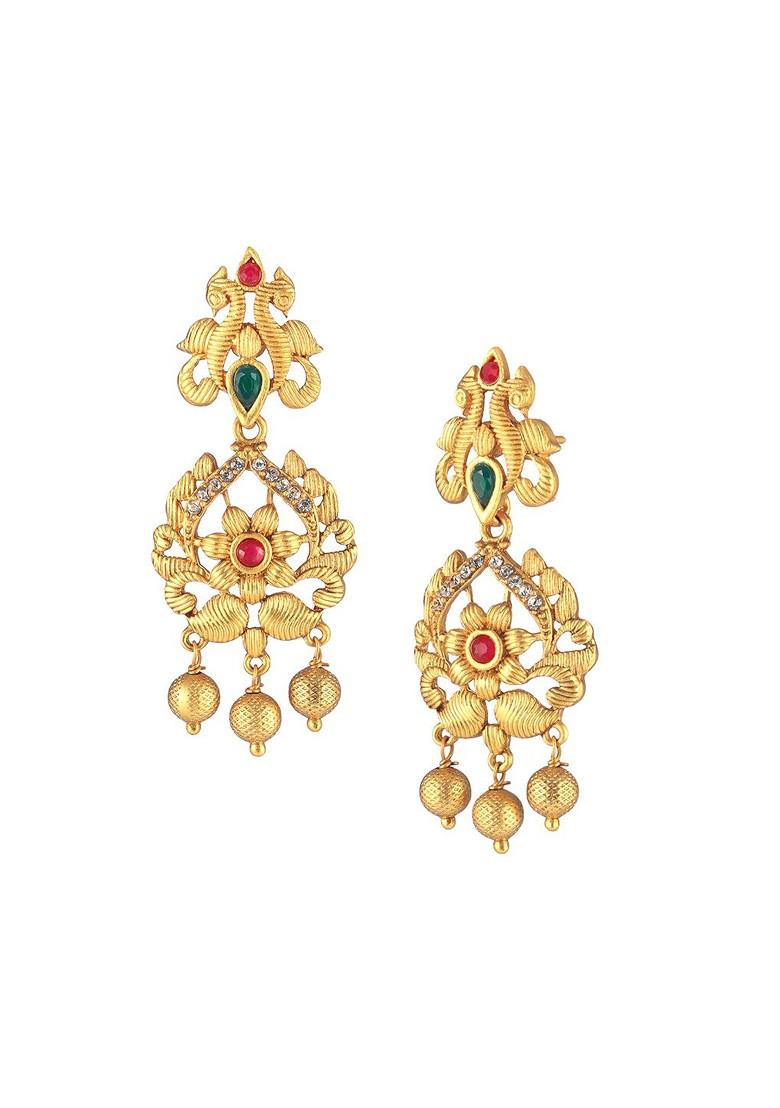 Gold Handcrafted Gold Plated Earrings