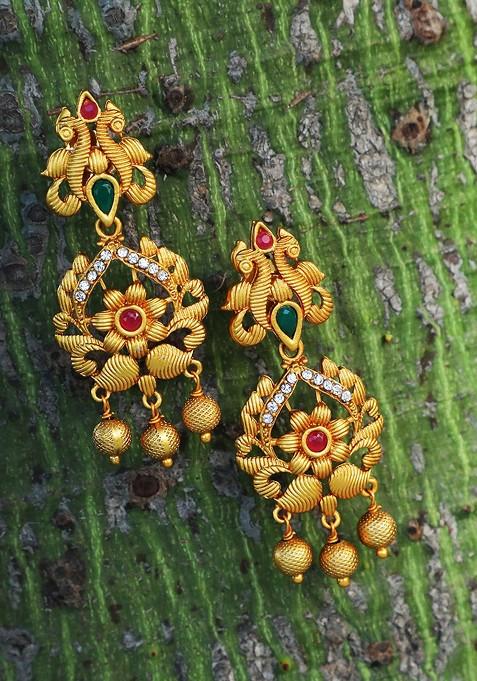Gold Handcrafted Gold Plated Earrings