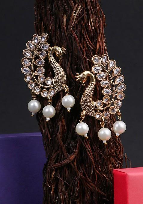 Gold Plain Gold Plated Earrings