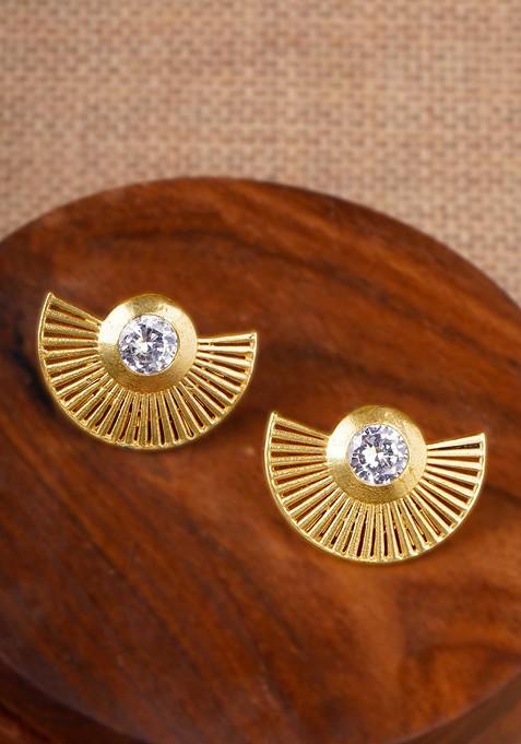 Gold Plain Gold Plated Earrings