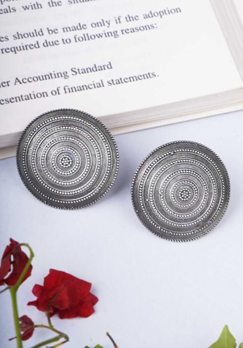 Silver Plain Silver Plated  Earrings