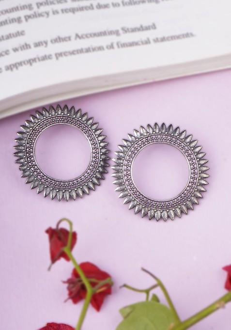 Silver Plain Silver Plated  Earrings