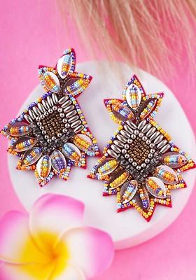 Multi Plain Silver Toned Earrings
