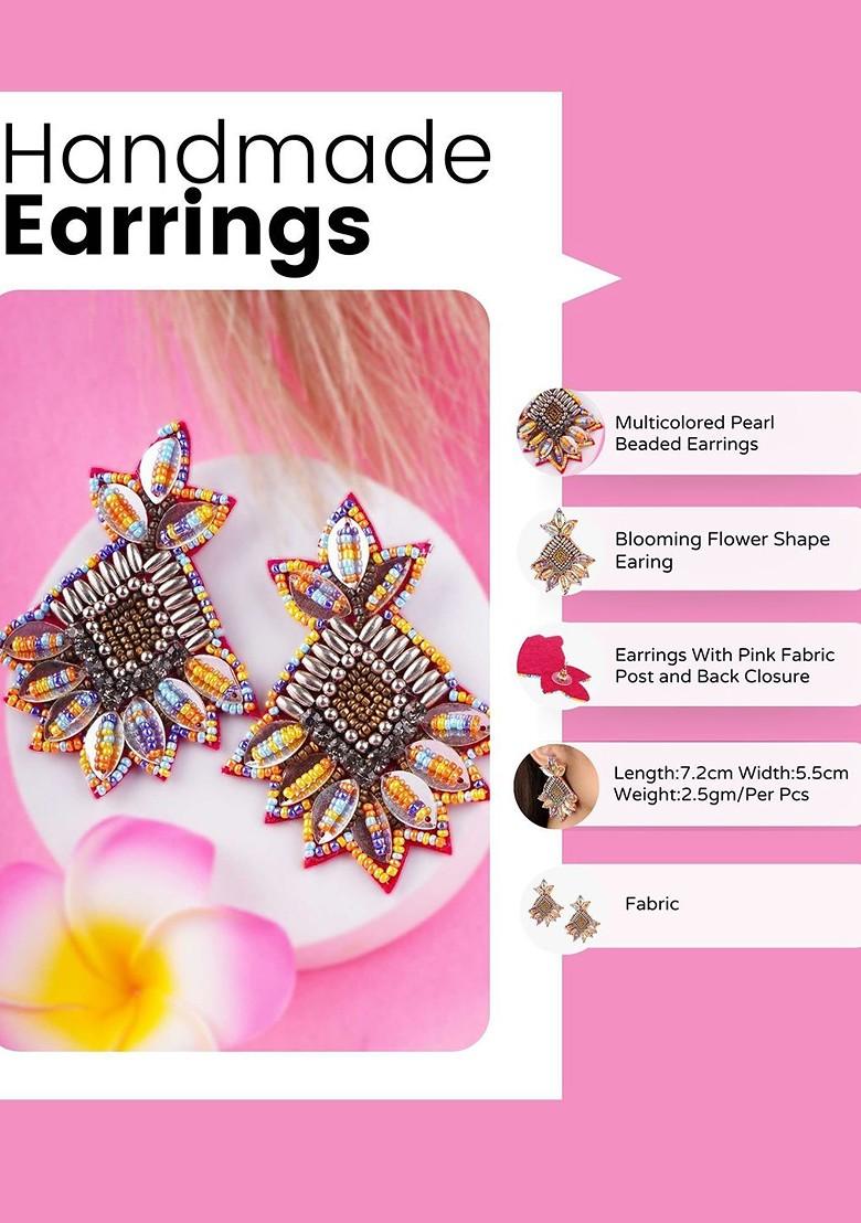 Multi Plain Silver Toned Earrings