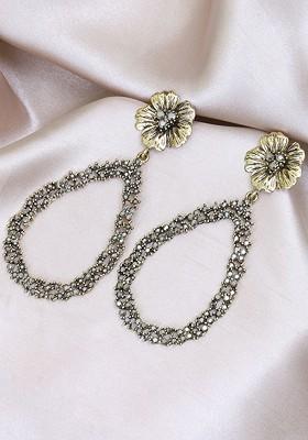 Brown Plain Gold Plated Earrings