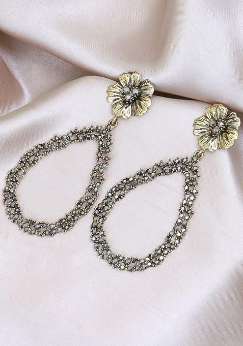 Brown Plain Gold Plated Earrings