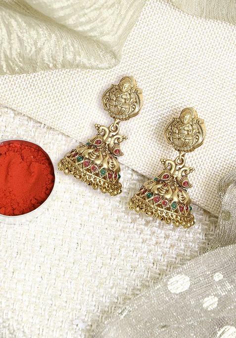 Gold Plain Gold Plated Earrings