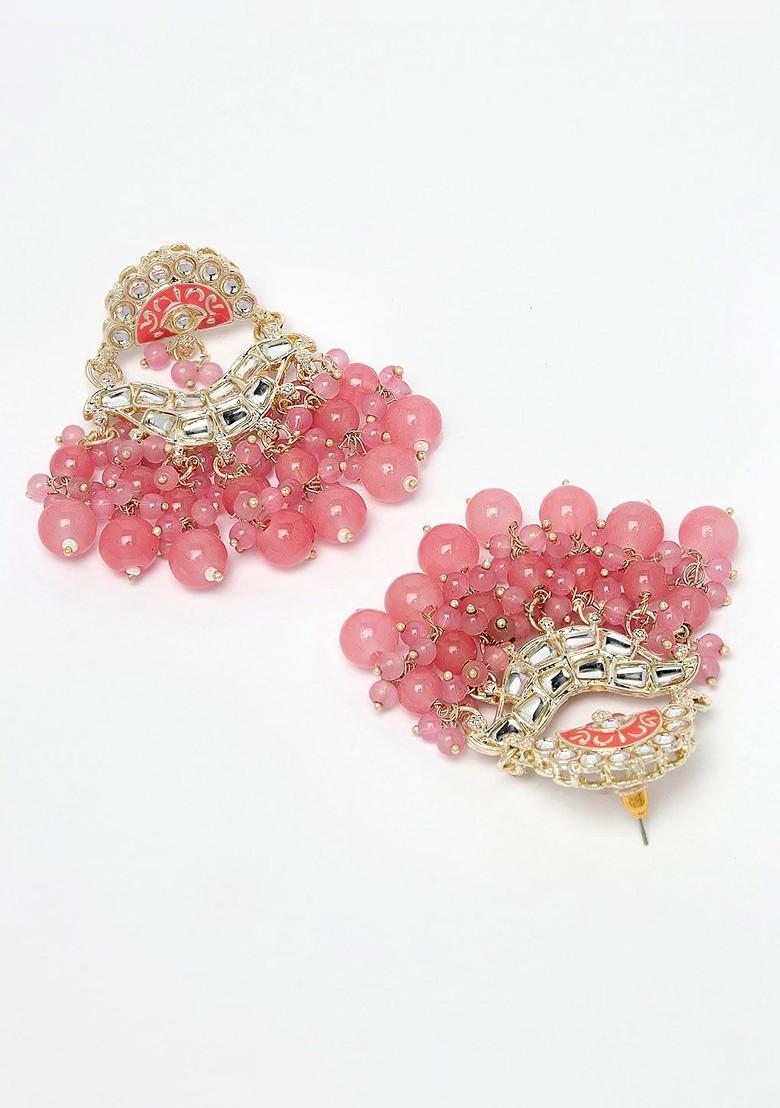 Gold Kundan Studded Gold Plated Earrings