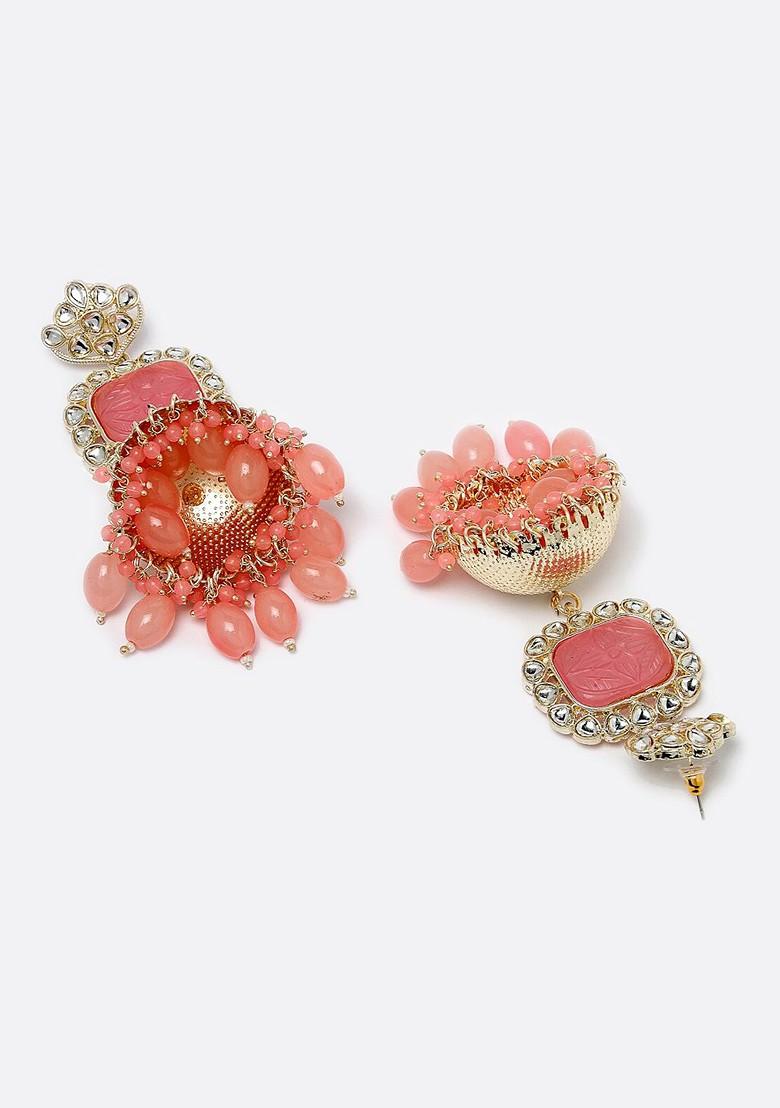 Gold Kundan Studded Gold Plated Earrings