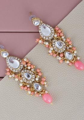 Gold Kundan Gold Plated Earrings