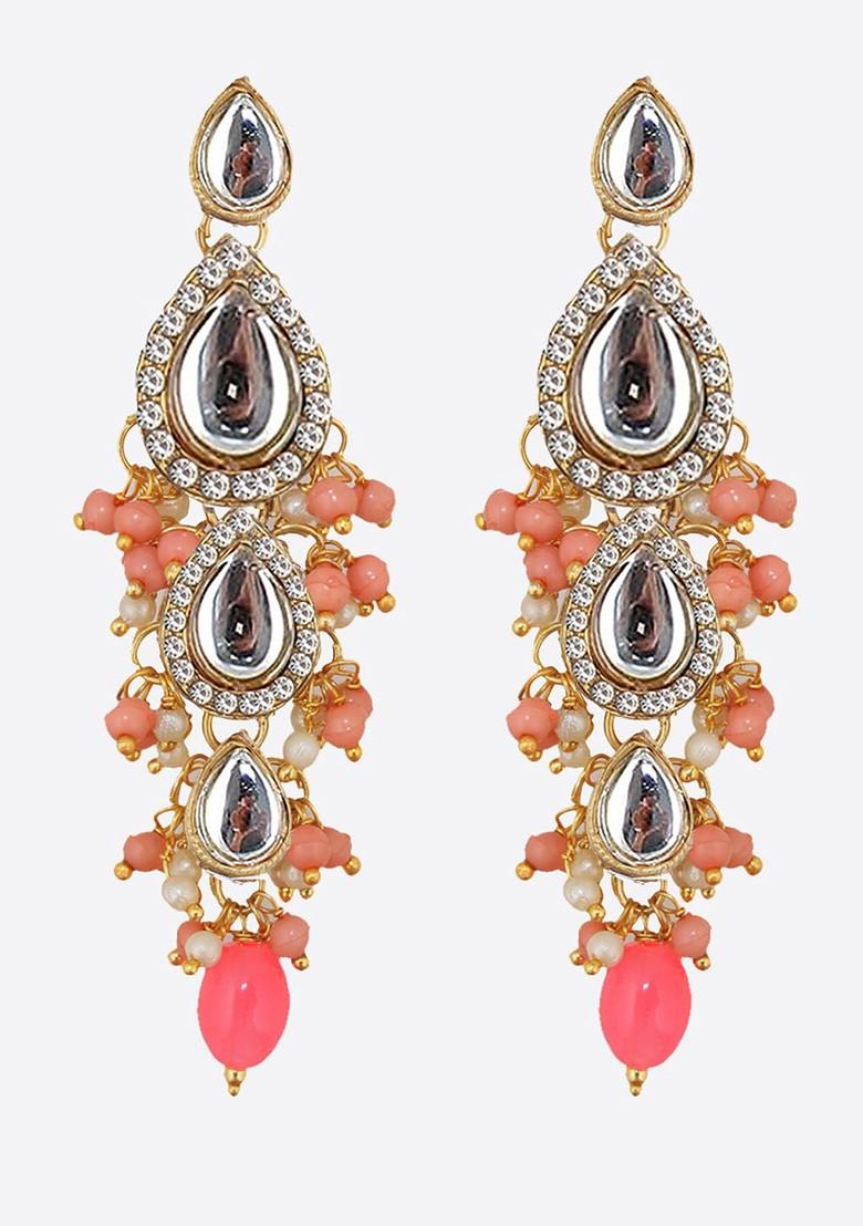 Gold Kundan Gold Plated Earrings