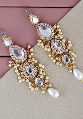 Gold Leaf Gold Plated Earrings