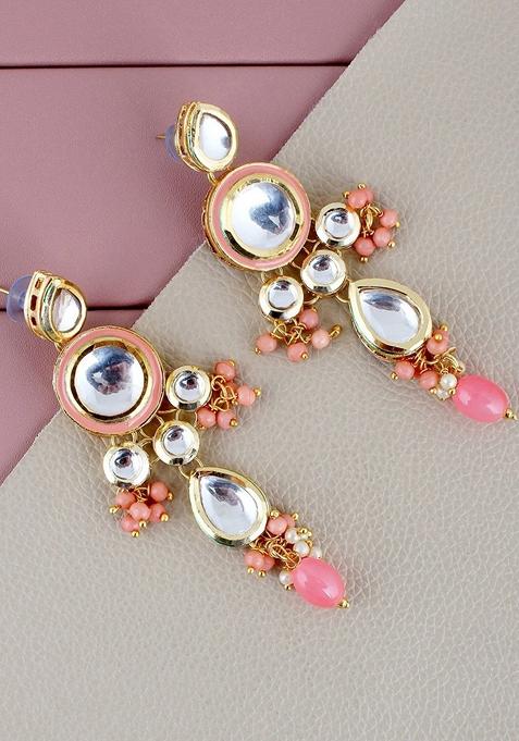 Gold Kundan Gold Plated Earrings