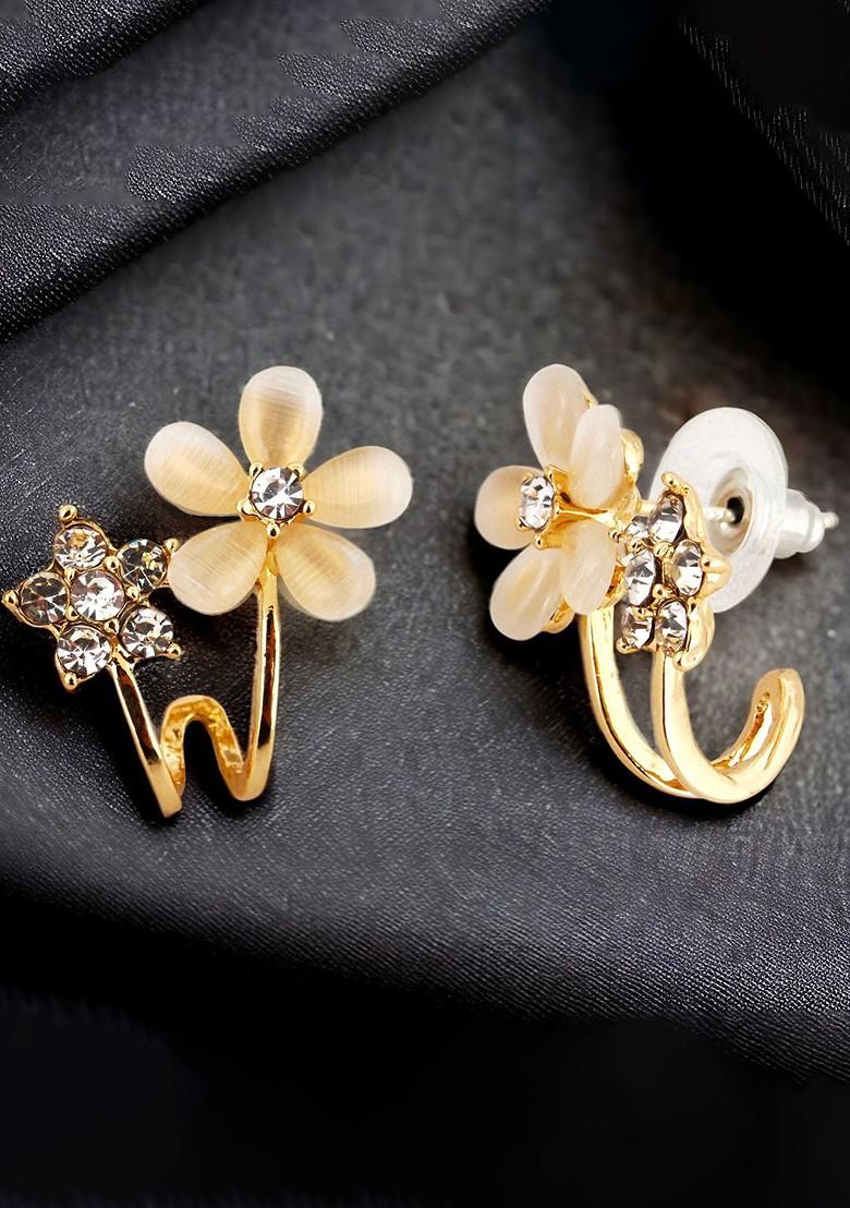 Gold Studded Gold Plated Earrings