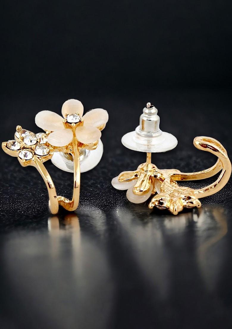 Gold Studded Gold Plated Earrings