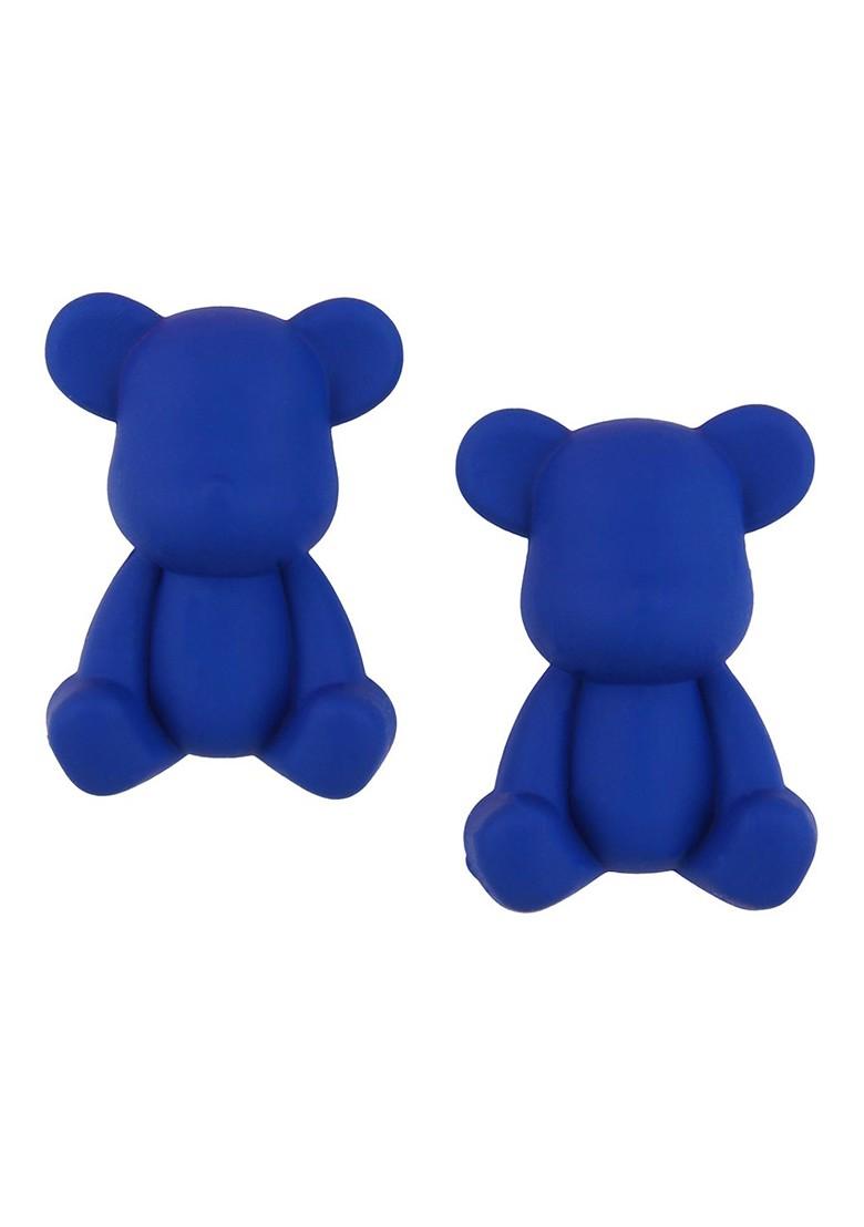 Blue Studs Gold Plated Earrings