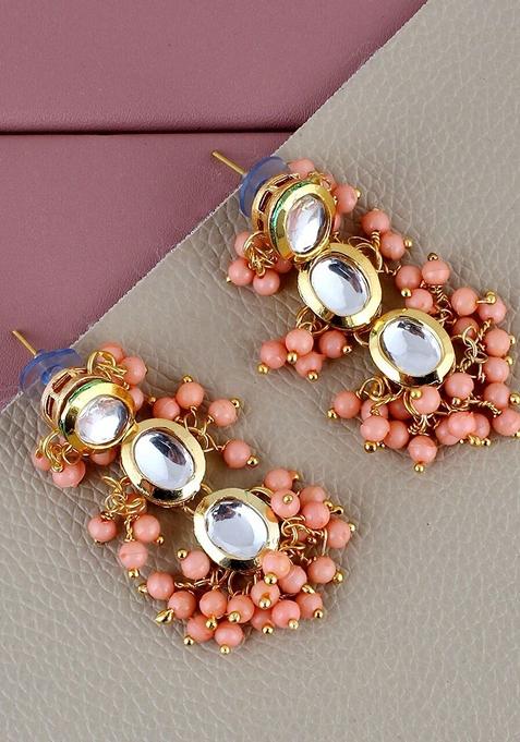 Gold Kundan Gold Plated Earrings