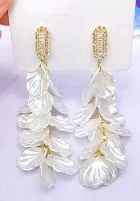 Gold Leaf Gold Plated Earrings