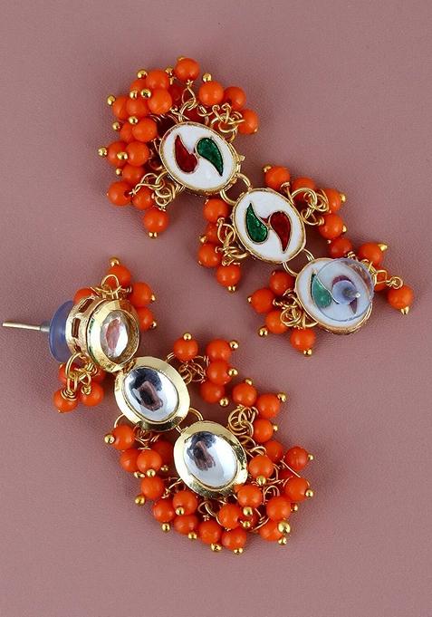 Gold Kundan Gold Plated Earrings