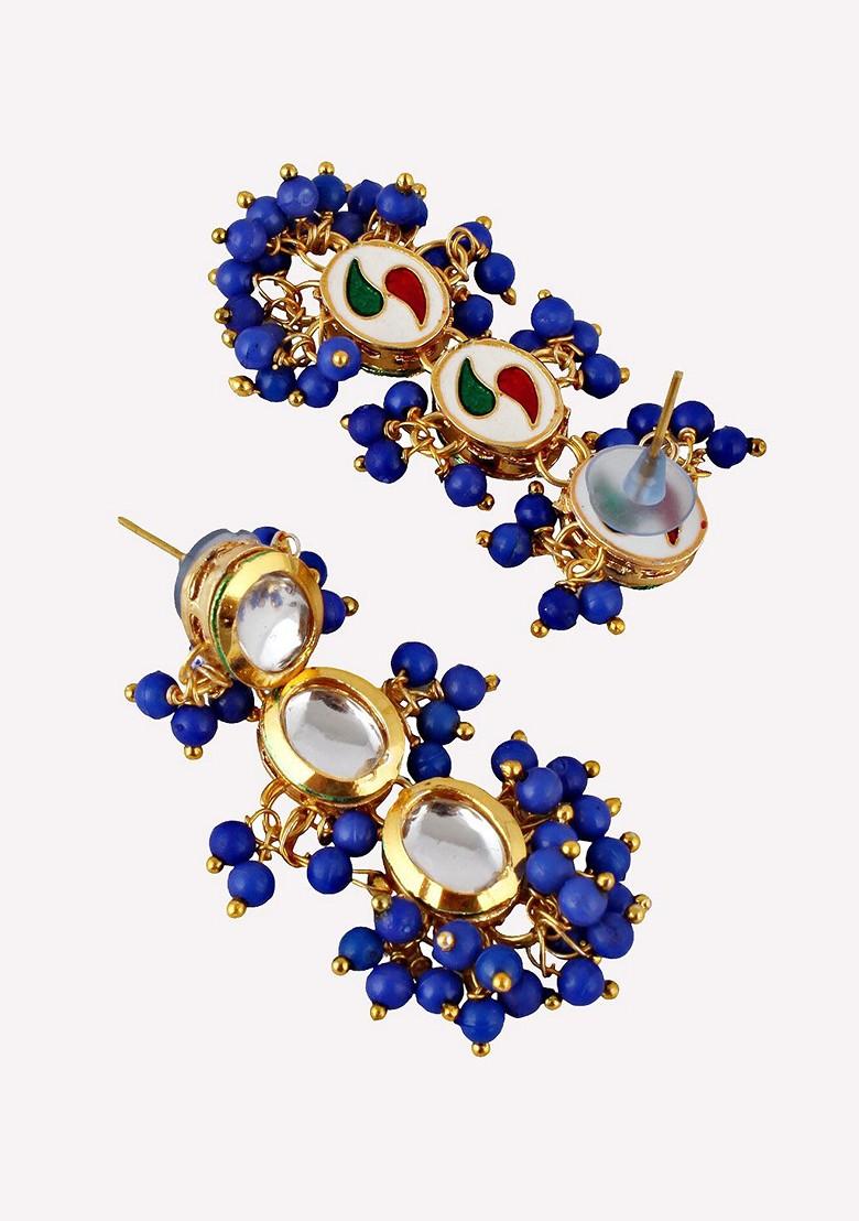 Gold Kundan Gold Plated Earrings