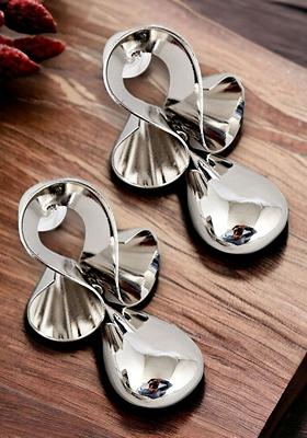 Silver Studs Silver Plated Earrings