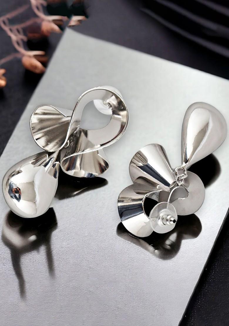 Silver Studs Silver Plated Earrings