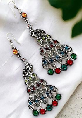 Silver Studs Gold Plated Earrings