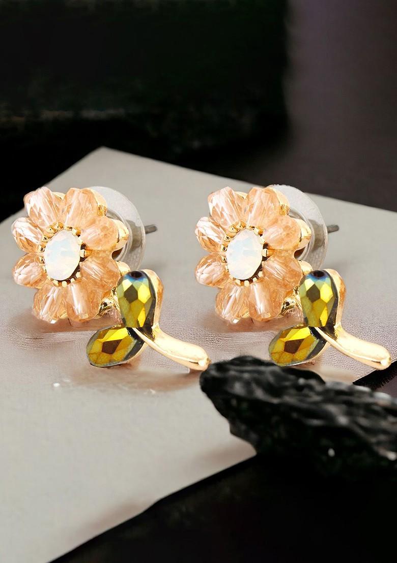 Gold Studs Gold Plated Earrings