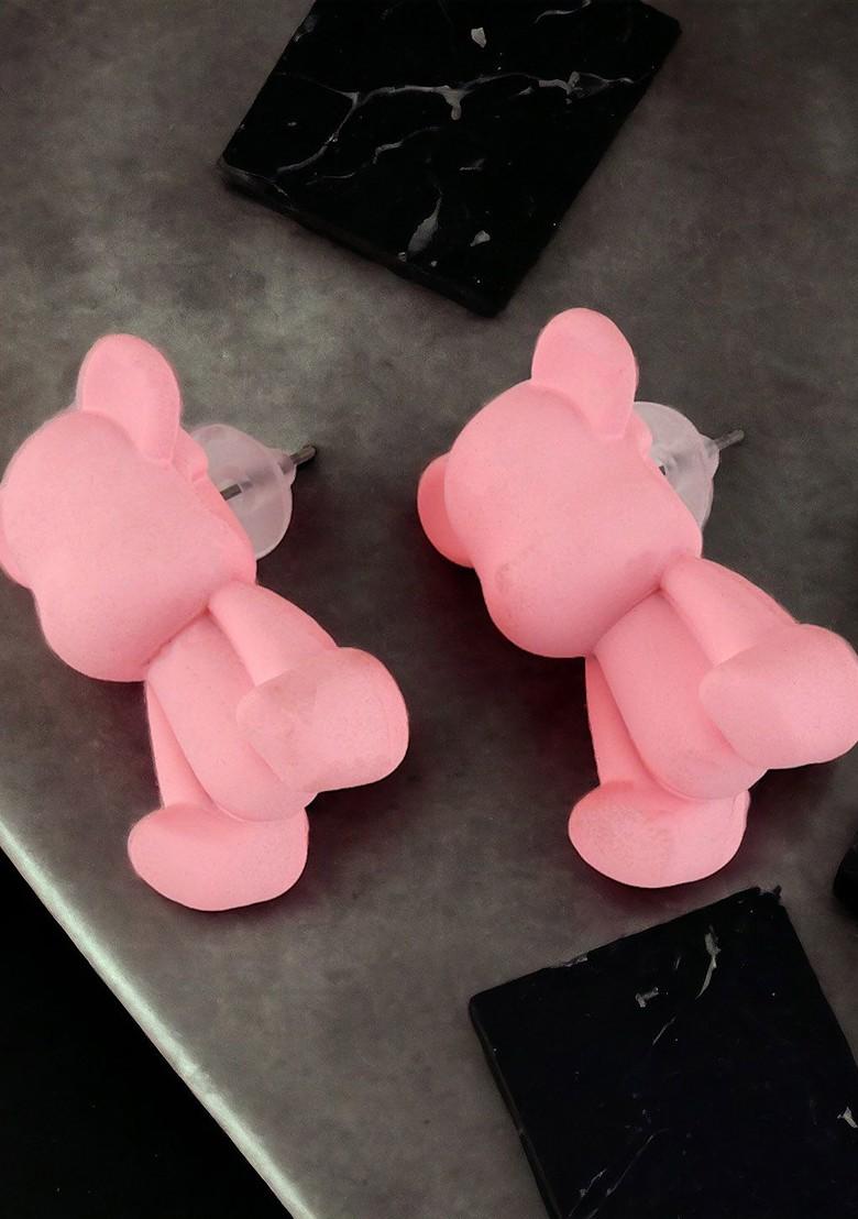 Pink Studs Contemporary Earrings