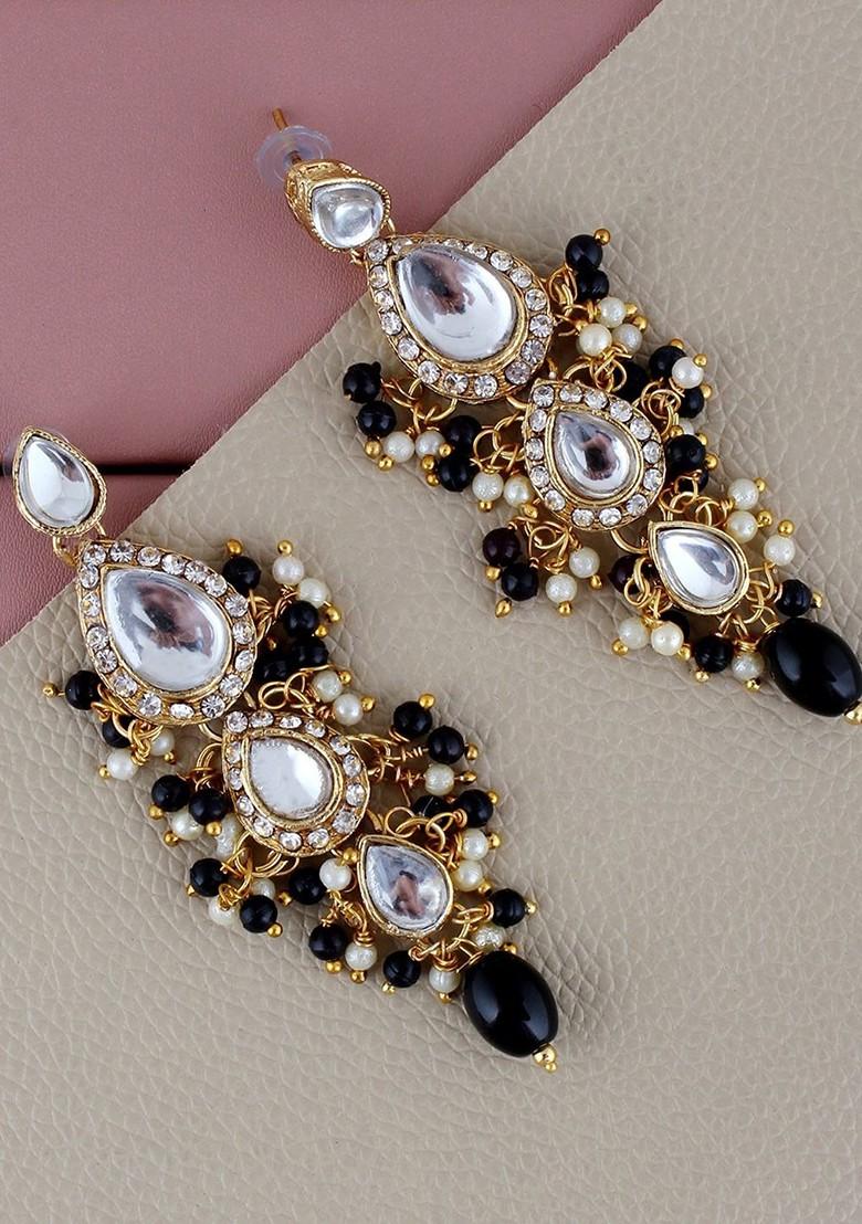 Gold Kundan Gold Plated Earrings