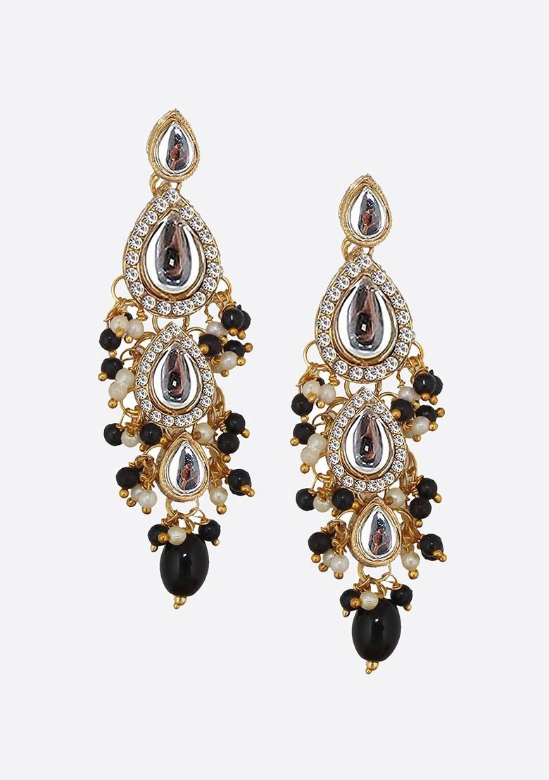 Gold Kundan Gold Plated Earrings