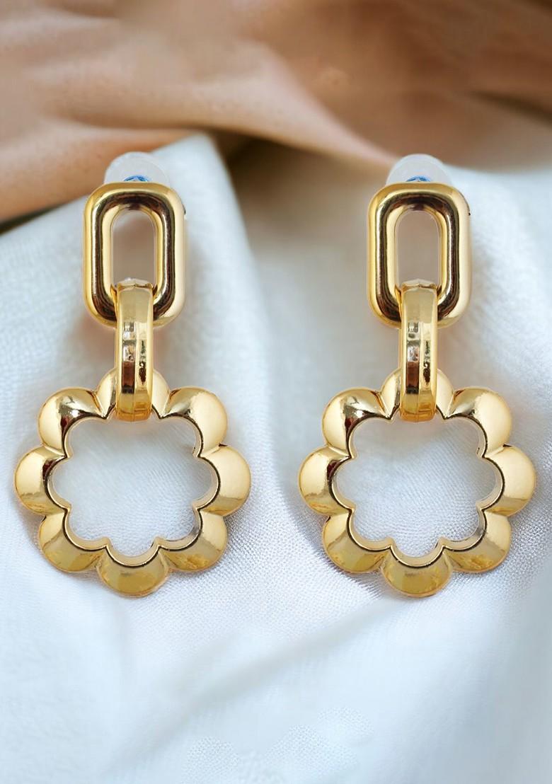 Gold Studs Gold Plated Earrings