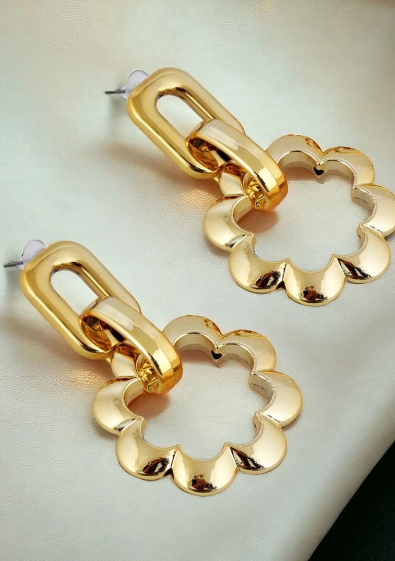 Gold Studs Gold Plated Earrings