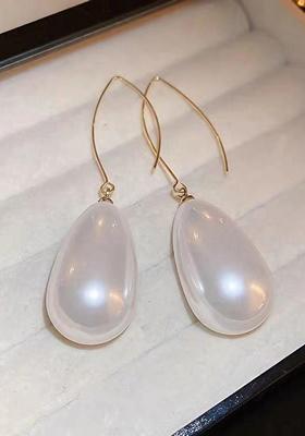 Gold Beaded Gold Plated Earrings