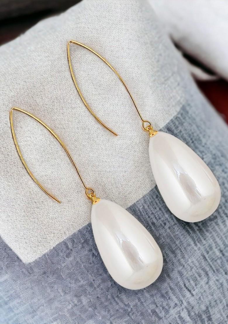 Gold Beaded Gold Plated Earrings