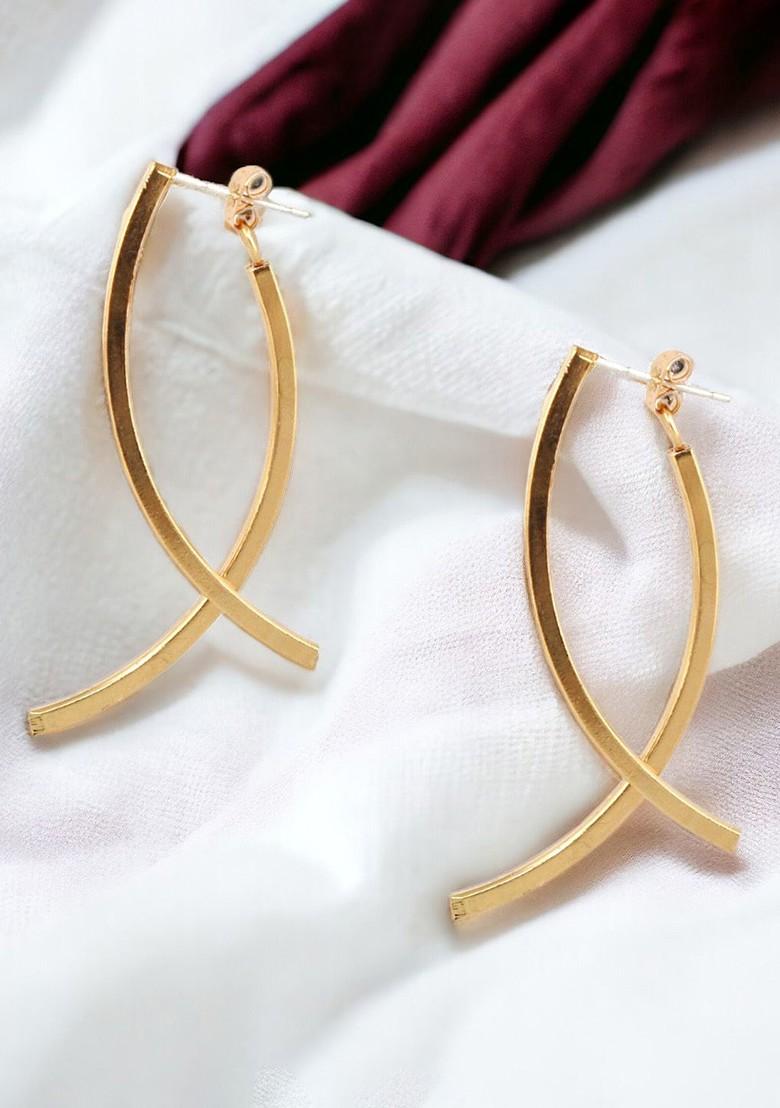 Gold Studs Gold Plated Earrings