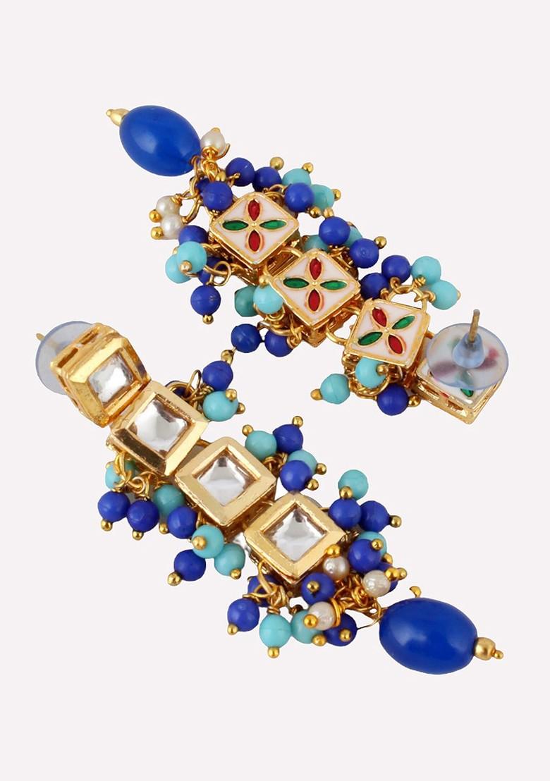 Gold Kundan Gold Plated Earrings