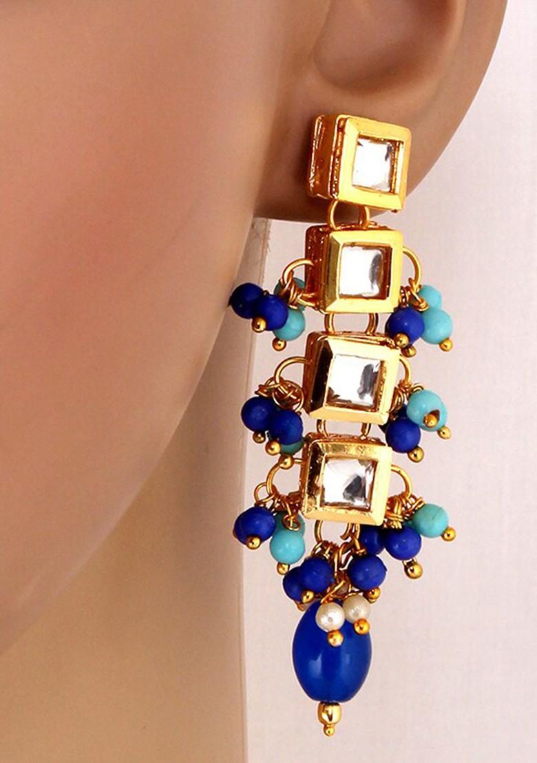 Gold Kundan Gold Plated Earrings