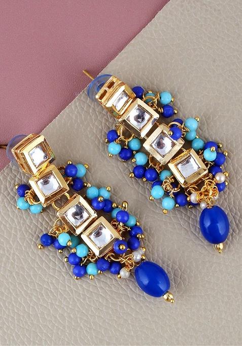 Gold Kundan Gold Plated Earrings