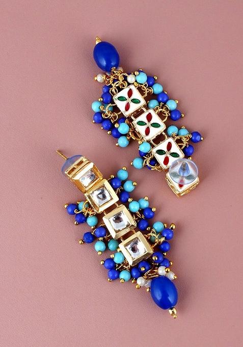 Gold Kundan Gold Plated Earrings