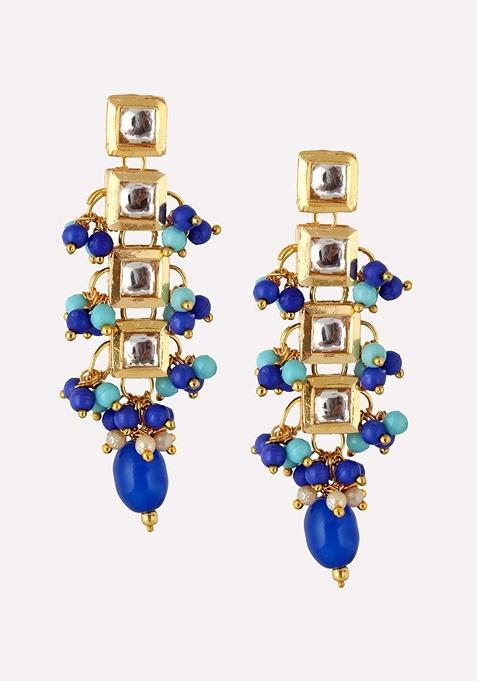 Gold Kundan Gold Plated Earrings