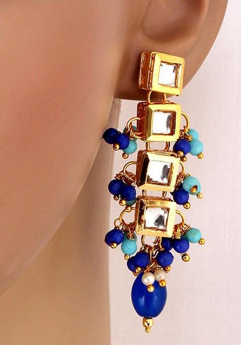 Gold Kundan Gold Plated Earrings