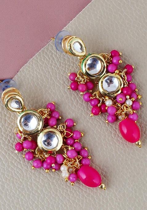Gold Kundan Gold Plated Earrings